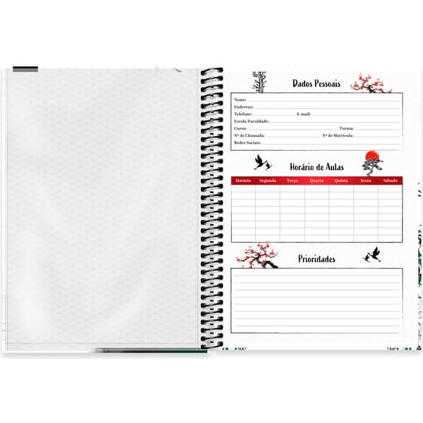 Caderno Universitário, Capa Dura, 1 x 1, 80 Folhas, Zen, 2756926, Spiral Zen - PT 1 UN