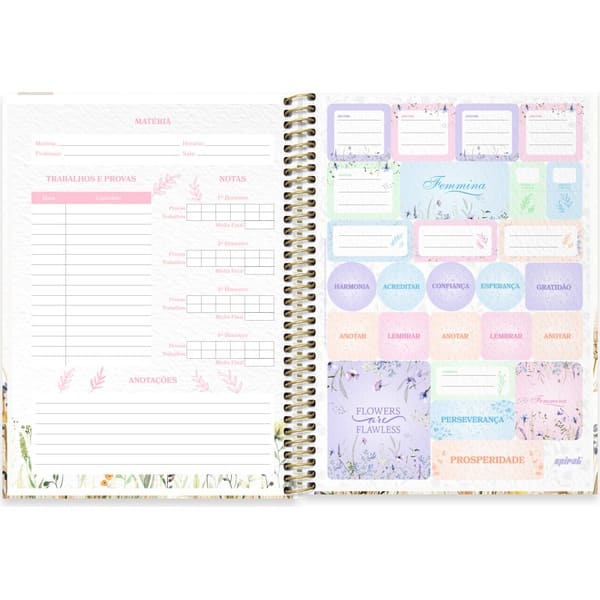 Caderno Universitário Capa Dura, 1x1, 80 folhas, Femmina, 2754052, Spiral Fem - PT 1 UN Caderno Universitário Capa Dura, 1x1, 80 folhas, Femmina, 2754052, Spiral Fem - PT 1 UN