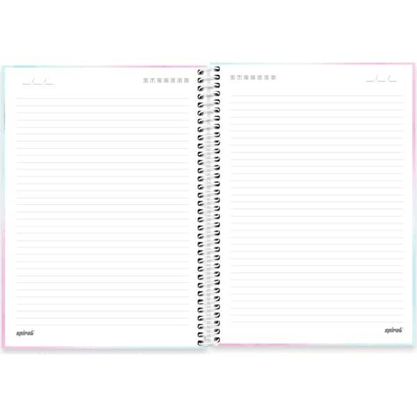 Caderno Universitário Capa Dura, 1 x 1, 80 Folhas, Flutter, 2756698, Spiral Flu - PT 1 UN