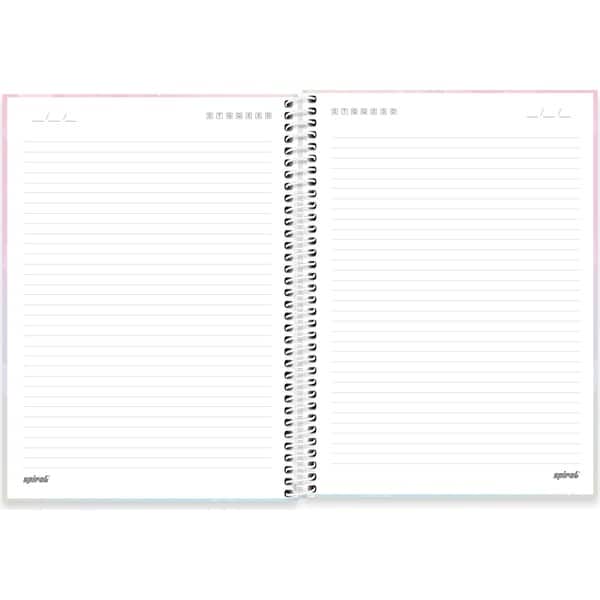 Caderno Universitário Capa Dura, 1x 1, 80 Folhas, Flutter, 2756704, Spiral Flu - PT 1 UN