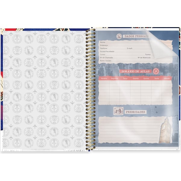 Caderno Universitário, Capa Dura, 1 x 1, 80 Folhas, Hard Cover, Londres, 2756711, Spiral Har - PT 1 UN Caderno Universitário, Capa Dura, 1 x 1, 80 Folhas, Hard Cover, Londres, 2756711, Spiral Har - PT 1 UN