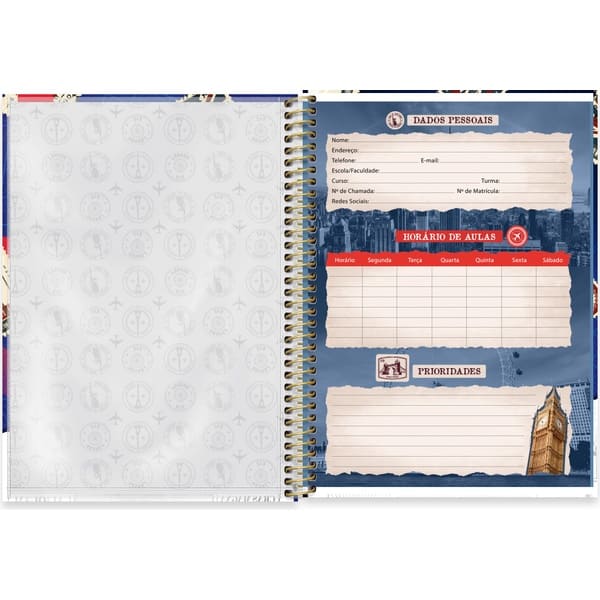 Caderno Universitário, Capa Dura, 1 x 1, 80 Folhas, Hard Cover, Londres, 2756711, Spiral Har - PT 1 UN Caderno Universitário, Capa Dura, 1 x 1, 80 Folhas, Hard Cover, Londres, 2756711, Spiral Har - PT 1 UN