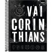 Caderno Universitário Capa Dura, 15x1, 240 folhas, Vai Corinthians, 2754175, Spiral Sccp - PT 1 UN