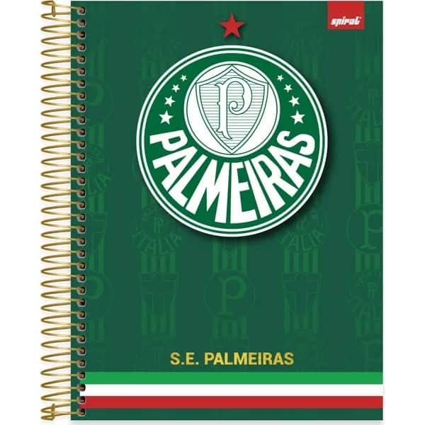 Caderno Universitário, Capa Dura, 10x1, 160 Folhas, Palmeiras, 2765911, Spiral Pal - PT 1 UN Caderno Universitário, Capa Dura, 10x1, 160 Folhas, Palmeiras, 2765911, Spiral Pal - PT 1 UN