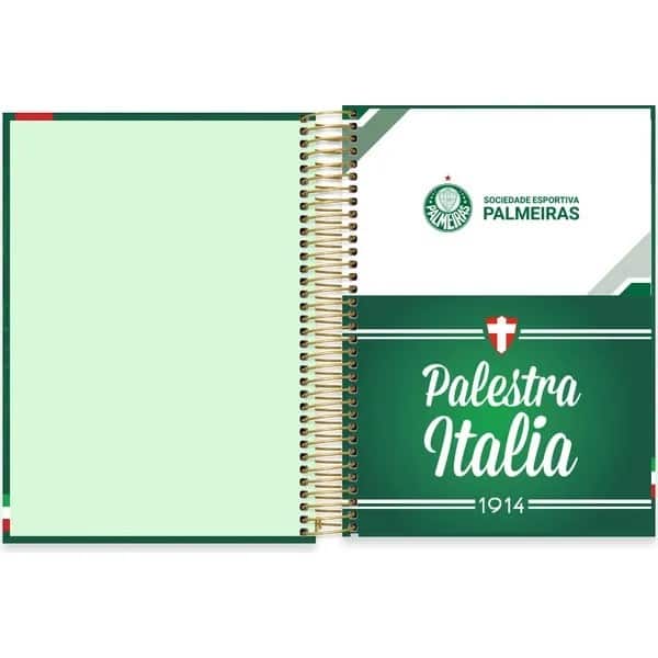 Caderno Universitário, Capa Dura, 10x1, 160 Folhas, Palmeiras, 2765911, Spiral Pal - PT 1 UN Caderno Universitário, Capa Dura, 10x1, 160 Folhas, Palmeiras, 2765911, Spiral Pal - PT 1 UN
