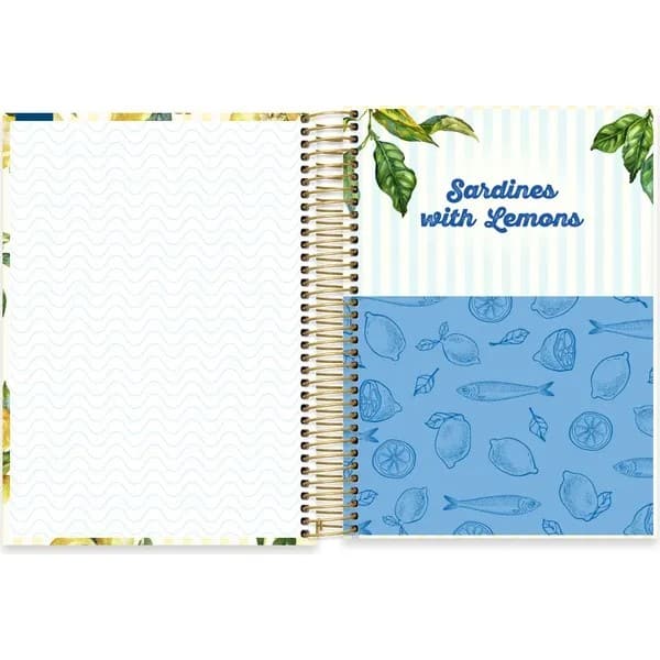 Caderno Universitário Capa Dura, 10 x 1, 160 Folhas, Limão Siciliano, 2765966, Spiral Ten - PT 1 UN
