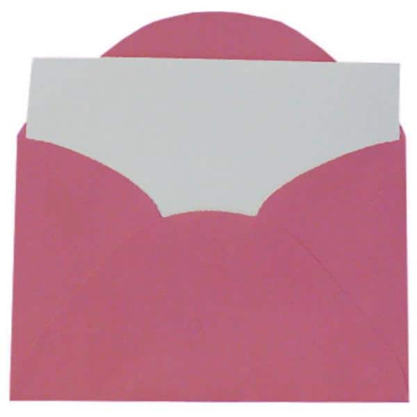 Envelope visita 115x80 pink + cartão branco 3037R Romitec CX 20 UN