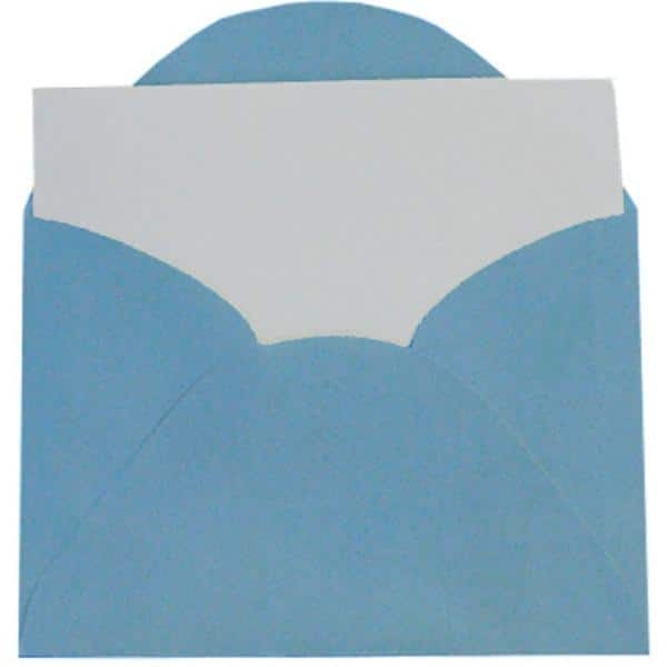 Envelope visita 115x80 azul royal + cartão branco 3038R Romitec CX 20 UN