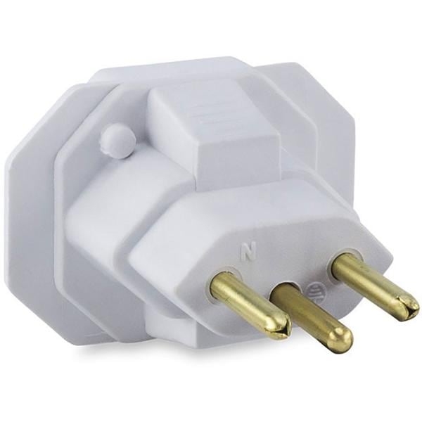 Adaptador para tomada 2P + T, Bivolt, 4313, Force-line - BT 1 UN