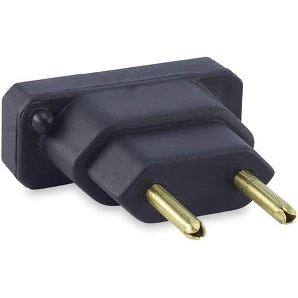 Adaptador para tomada 2P chato, Bivolt, Preto, 4314, Force-line - BT 1 UN