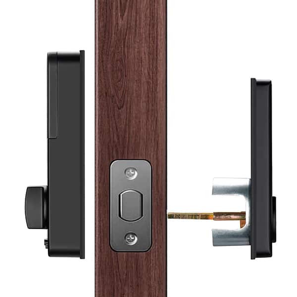 Fechadura digital smart com cartão de proximidade, Preta, SHFD701, Elg - CX 1 UN