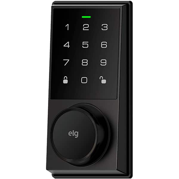 Fechadura digital com senha numérica, Preta, SCFD100PR, Elg - CX 1 UN