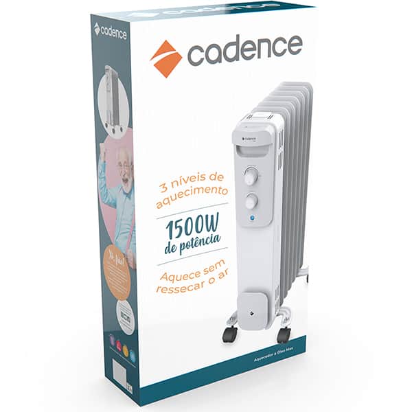 Aquecedor de ambiente a óleo Max 110V AQC260-127 Cadence UN 1 UN