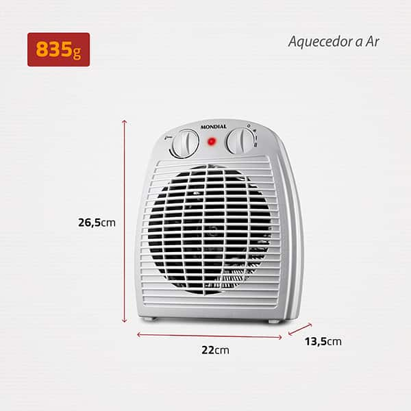 Aquecedor de Ambiente, 2000W, 220V, Mondial - CX 1 UN