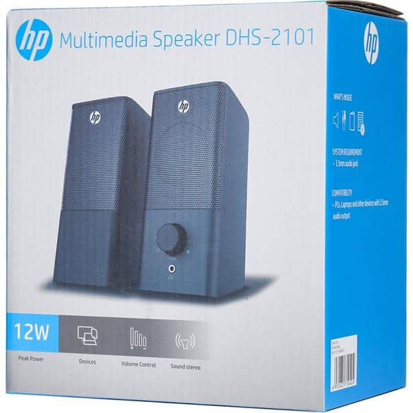 Caixa de som 12w, Preta, DHS-2101, 8CA76AA, HP - CX 1 UN