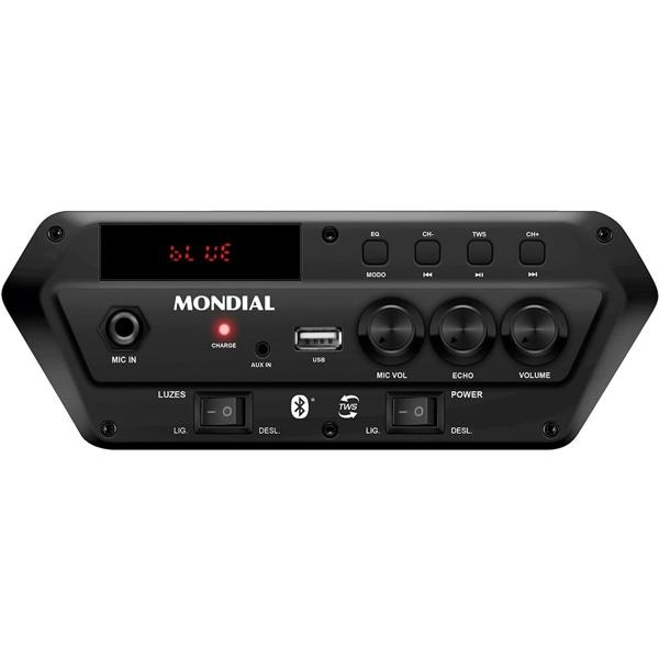 Caixa de som amplificada CM-150, 250W RMS, Bluetooth, Bivolt, Preta, 2108-01, Mondial - CX 1 UN