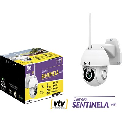 Câmera de segurança wifi IP 350 graus Sentinela Vtv Digital CX 1 UN