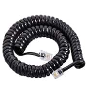 Extensão espiral fio chato para telefone, 2 metros, Preto, 4559, Md9 - BT 1 UN Extensão espiral fio chato para telefone, 2 metros, Preto, 4559, Md9 - BT 1 UN