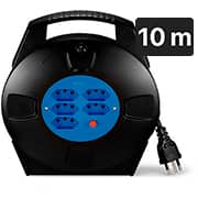 Extensão elétrica com 5 tomadas 3 Pinos, 10A, 10 metros, 46REX305C1, Elgin - CX 1 UN