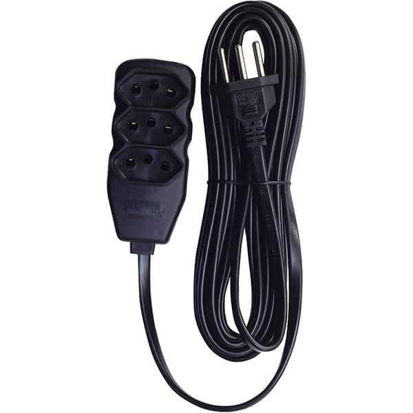 Extensão elétrica 3 tomadas, 3 pinos, cabo de 5 metros, 10A, Preto, 0180200506, Force-line - PT 1 UN Extensão elétrica 3 tomadas, 3 pinos, cabo de 5 metros, 10A, Preto, 0180200506, Force-line - PT 1 UN