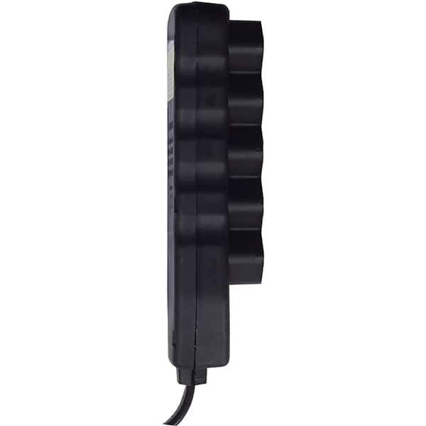 Extensão elétrica 5 tomadas, 3 pinos, cabo de 3 metros, 10A, Preto, 0180200537, Force-line - PT 1 UN