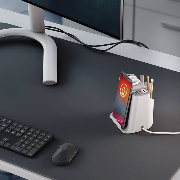 Extensão elétrica de mesa 2 tom. USB/USB-C 0,65cm bc 10071 Octoo CX 1 UN