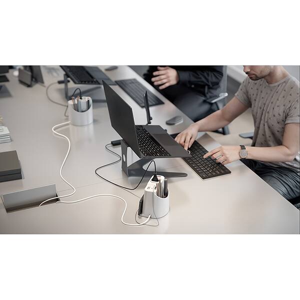 Extensão elétrica de mesa 2 tom. USB/USB-C 0,65cm bc 10071 Octoo CX 1 UN