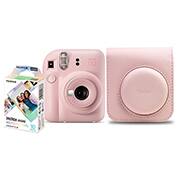 Kit Câmera instantânea Instax Mini 12 Rosa com Pack de 10 fotos e Bolsa, Fuji Film - CX 1 UN