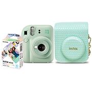 Kit Câmera instantânea Instax Mini 12 Verde com Pack de 10 fotos e Bolsa, Fuji Film - CX 1 UN