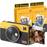 Câmera e Impressora Instantânea Mini Shot 2 Retrô, Amarela, PM00-S116A, Kodak, - CX 1 UN