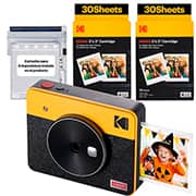 Câmera e Impressora Instantânea Mini Shot 3 Retrô, Amarela, PM00-S127A, Kodak - CX 1 UN