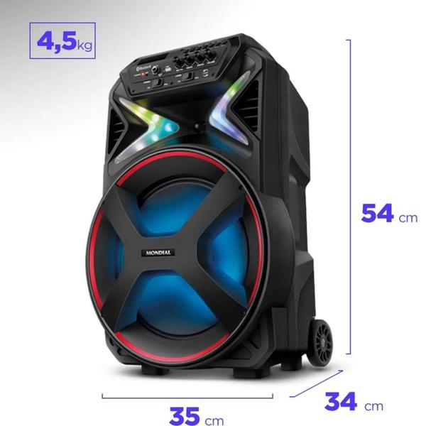 Caixa de som Bluetooth, 400w rms, Connect Lights, Bivolt, CM-400 0685-01, Mondial - CX 1 UN