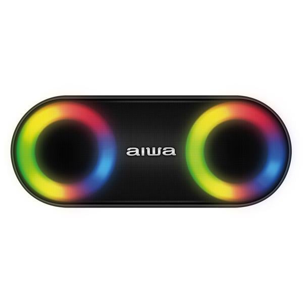 Caixa de Som Speaker, Aiwa, Bluetooth, Luzes Multicores, Bivolt, IP65 - AWS-SP-01 CX 1 UN