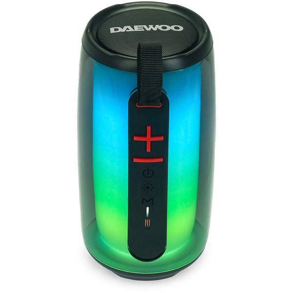 Caixa de som Colortube, 25w, Bluetooth 5.0, USB, Preta, RGB, 04580, Daewoo - CX 1 UN