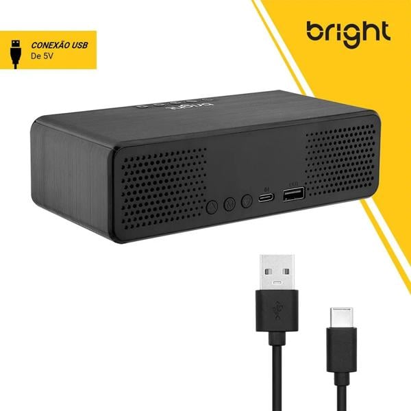 Radio Relógio com Carregador Por Indução e Som Bluetooth , 599 Bright - CX 1 UN