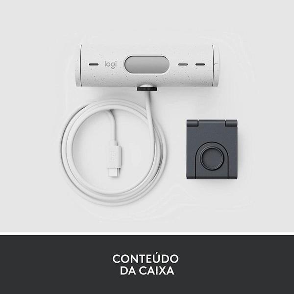 Câmera webcam Full HD 1080p, Brio 500, Branco, 960-001426, Logitech - CX 1 UN