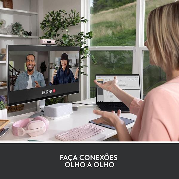 Câmera webcam Full HD 1080p, Brio 500, Rose, 960-001418, Logitech - CX 1 UN