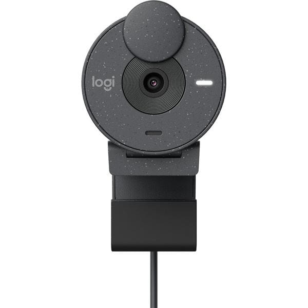 Câmera webcam Full HD, Brio 300, com microfone, Grafite, 960-001413, Logitech - CX 1 UN