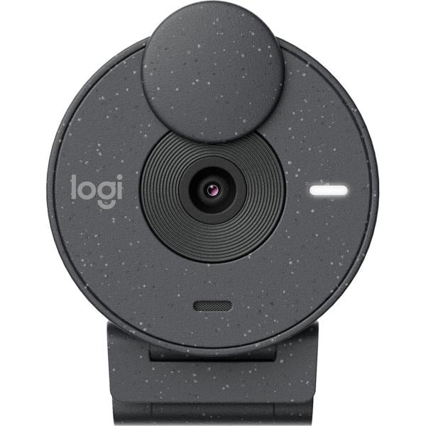 Câmera webcam Full HD, Brio 300, com microfone, Grafite, 960-001413, Logitech - CX 1 UN