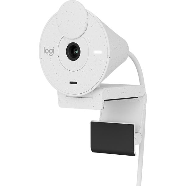 Câmera webcam Full HD, Brio 300, com microfone, Off White, 960-001440, Logitech - CX 1 UN