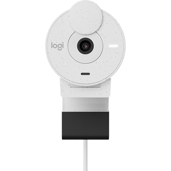 Câmera webcam Full HD, Brio 300, com microfone, Off White, 960-001440, Logitech - CX 1 UN