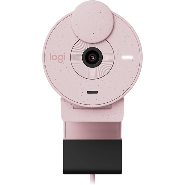 Câmera webcam Full HD, Brio 300, com microfone, Rose, 960-001446, Logitech - CX 1 UN