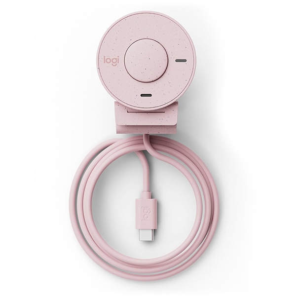 Câmera webcam Full HD, Brio 300, com microfone, Rose, 960-001446, Logitech - CX 1 UN