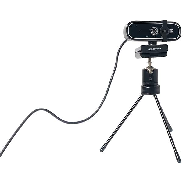 Câmera webcam QHD 2k com clipe de privacidade, Preto, WB-200BK, C3Tech - CX 1 UN