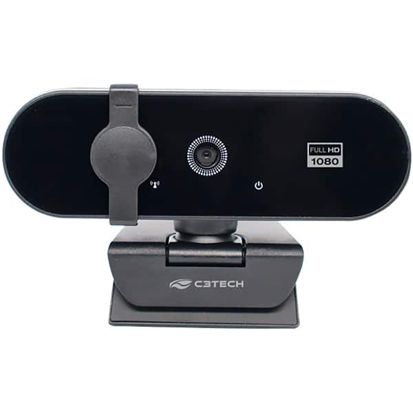 Câmera webcam Full HD 1080p, WB-150BK, Preto, C3Tech - CX 1 UN