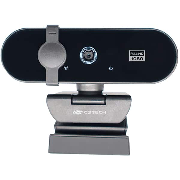 Câmera webcam Full HD 1080p, WB-150BK, Preto, C3Tech - CX 1 UN