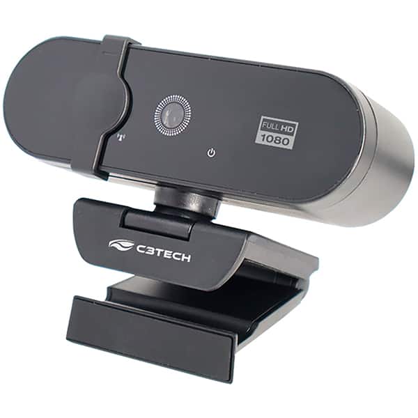 Câmera webcam Full HD 1080p, WB-150BK, Preto, C3Tech - CX 1 UN
