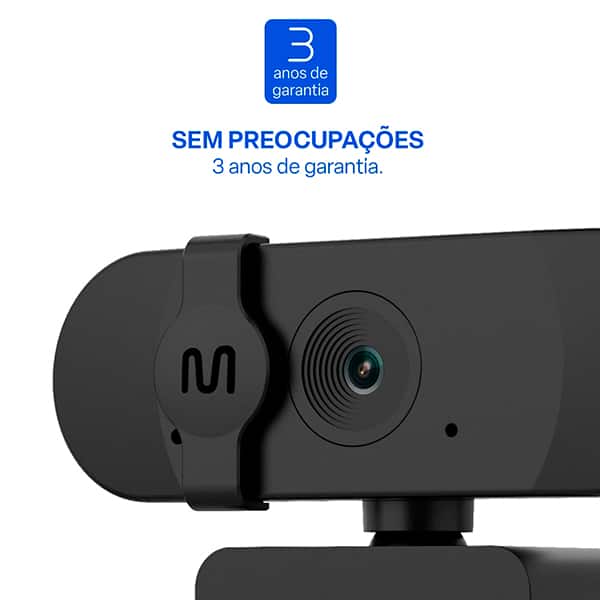Câmera webcam com filtro de privacidade, 720p, 30FPS, USB, Preto, WC056, Multi - CX 1 UN