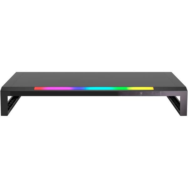 Suporte para monitor, LED com 7 cores, USB, Preto, SMN003, Bright - CX 1 UN