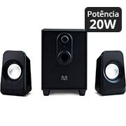 Caixa de som 3w, rms, usb, conexão P2 3,5mm, Preta, YT-SP018, App-tech - CX  1 UN - Informática - Kalunga